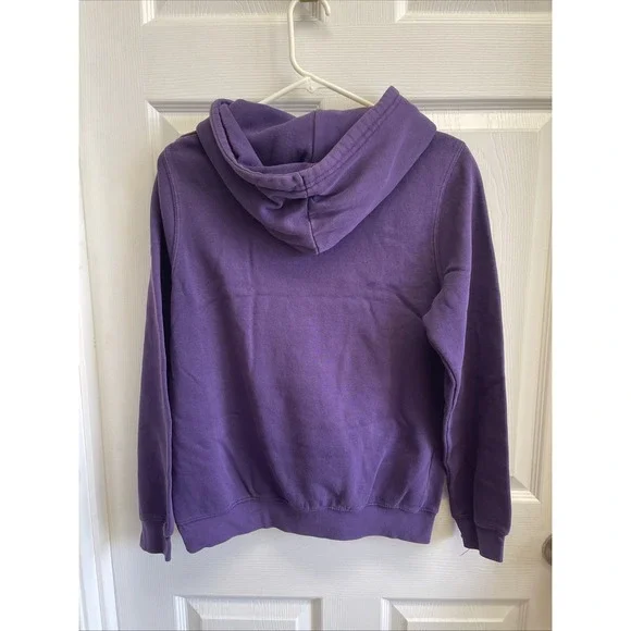 LSU Tigers Purple And Gold Hoodie Pullover Embroidered Sweatshirt Large - Picture 4 of 4